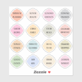 Housewife Index Tabs Binder Divider Bujo Planner Aufkleber