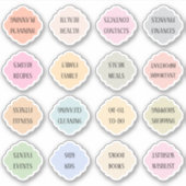 Housewife Index Tabs Binder Divider Bujo Planner Aufkleber (Vorderseite)