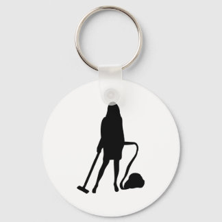 housewife - vacuum cleaner - cleaning schlüsselanhänger