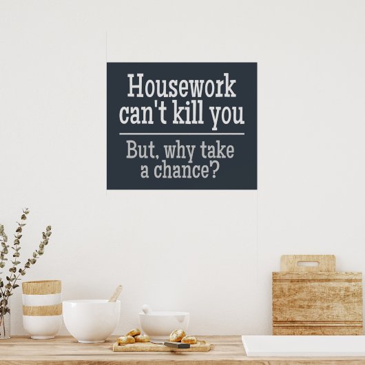 HOUSEWORK-Farbposter Poster (Küche)