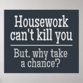 HOUSEWORK-Farbposter Poster (Vorne)
