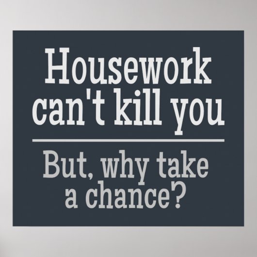 HOUSEWORK-Farbposter Poster (Vorne)