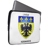 Housse de laptop blason de L'Aigle en Normandie Laptopschutzhülle (Vorne Rechts)