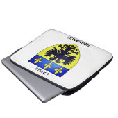 Housse de laptop blason de L'Aigle en Normandie Laptopschutzhülle (Vorne Knopf)
