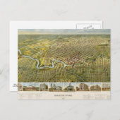 Houston 1891 postkarte (Vorne/Hinten)