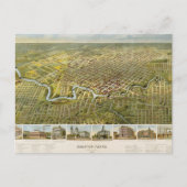 Houston 1891 postkarte (Vorderseite)