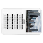 Houston 2020 Full Year Magnetic Calendar One Photo Magnet (Horizontal)