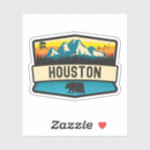 Houston, Alaska Aufkleber (Blatt)