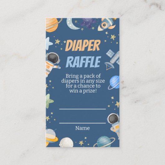Houston Boy Shower Diaper Raffle Ticket Begleitkarte (Vorderseite)
