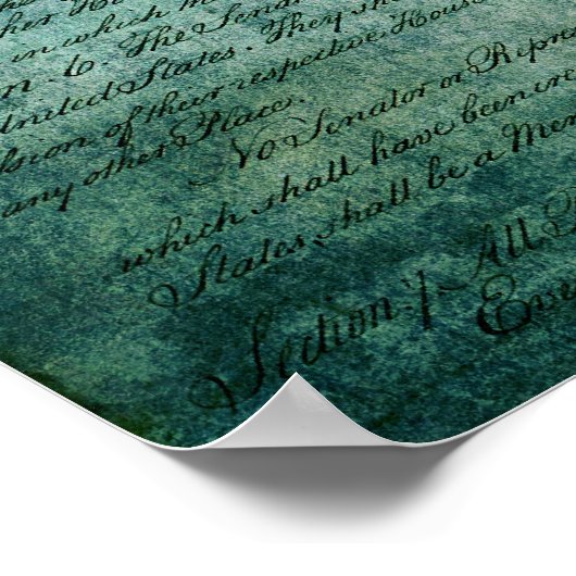 Houston City Flag Poster (Ecke)