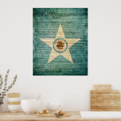 Houston City Flag Poster (Küche)