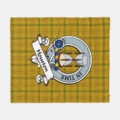 Houston Clan Abzeichen Tartan Kariert Fleecedecke (Vorderseite (Horizontal))