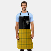 Houston Clan Abzeichen & Tartan Kilt Schürze (Getragen)