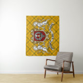 Houston Clan Abzeichen & Unicorns w/Tartan Wandteppich (Beispiel)