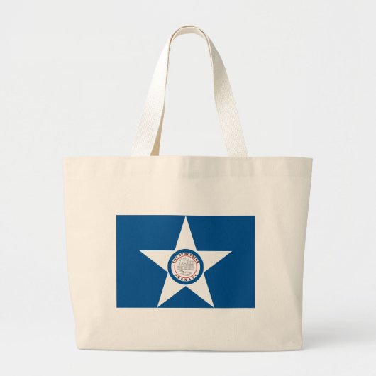 Houston-Flaggen-Taschen-Tasche Jumbo Stoffbeutel (Vorne)