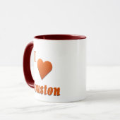 Houston  -- Gebrannte Orange Tasse (Vorderseite Links)