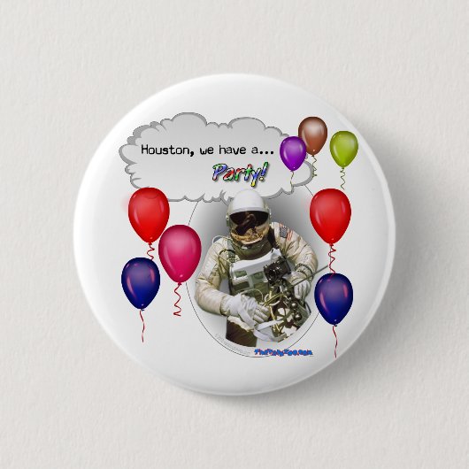 Houston, haben wir ein PARTY! Button (Vorderseite)
