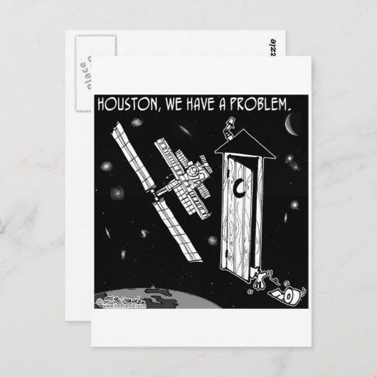 Houston, haben wir ein Problem Postkarte (Vorne/Hinten)