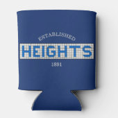 Houston Heights Blue und White Tile Dosenkühler (Rückseite)