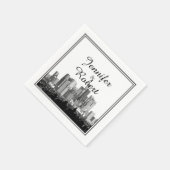 Houston Hochzeit in Urlaubsort Napkin Serviette (Ecke)