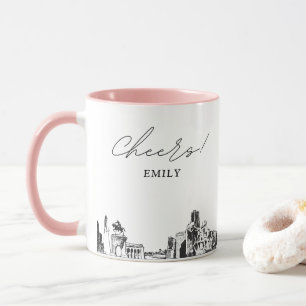 Houston Hochzeit personalisierte Kaffeetasse