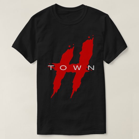 Houston HTown Hustle Town The H Houston Texas T-Shirt (Design vorne)
