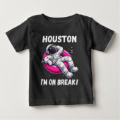 Houston, ich bin im Break - Relaxing Astronaut Baby T-shirt (Vorderseite)