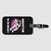 Houston, ich bin im Break - Relaxing Astronaut Gepäckanhänger (Vorderseite (Horizontal))
