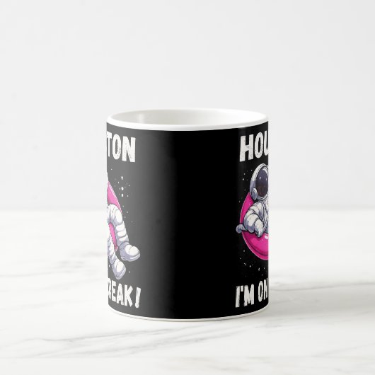 Houston, ich bin im Break - Relaxing Astronaut Kaffeetasse (Mittel)