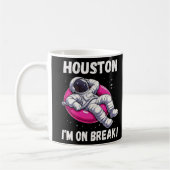 Houston, ich bin im Break - Relaxing Astronaut Kaffeetasse (Links)