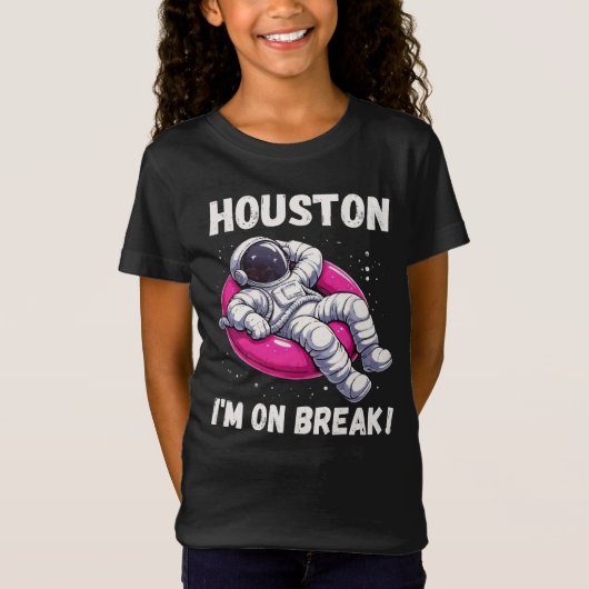 Houston, ich bin im Break - Relaxing Astronaut T-Shirt (Vorderseite)