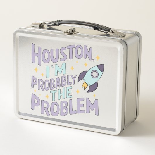 Houston, ich bin wahrscheinlich das Problem Metall Brotdose (Vorderseite)