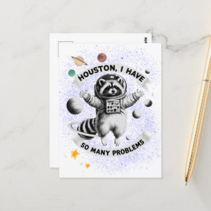 Houston, ich habe so viele Probleme Postkarte