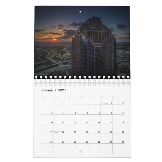 Houston-Kalender 2016 durch EstatesPhotography.com Kalender (Jan 2027)