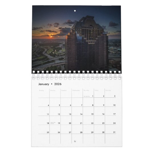 Houston-Kalender 2016 durch EstatesPhotography.com Kalender (Jan 2026)
