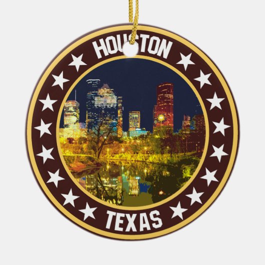 Houston Keramik Ornament (Vorne)