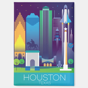 Houston Kühlschrank Magnet