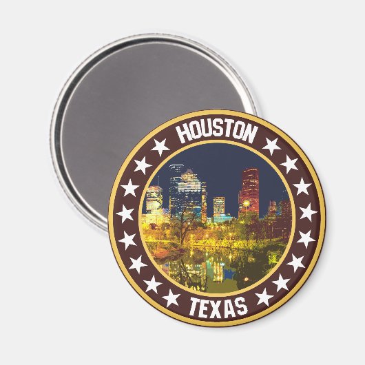 Houston Magnet (Vorderseite/Rückseite)