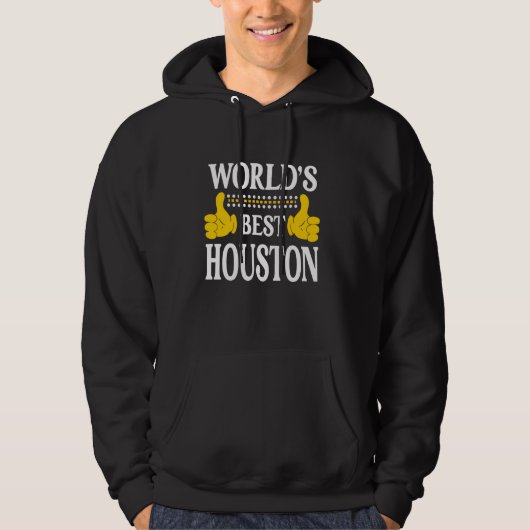 Houston Nachname Team Familie Nachname Weltbeste Hoodie (Vorderseite)