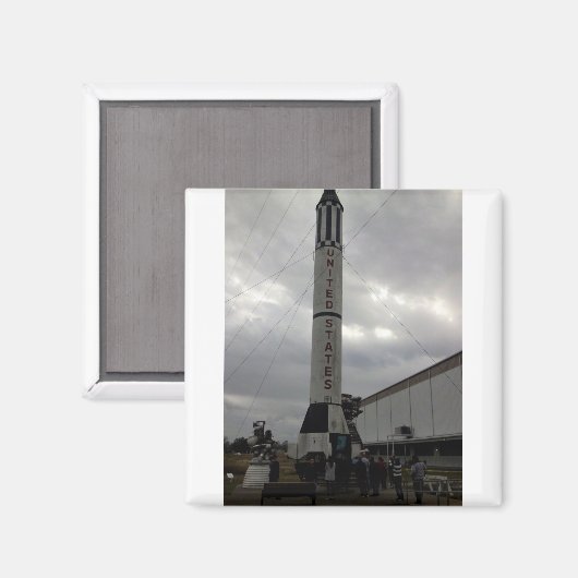 Houston NASA Tour Magnet (Vorderseite/Rückseite)