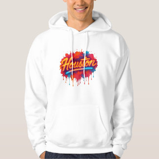 Houston Neon Street-Art Glow Hoodie