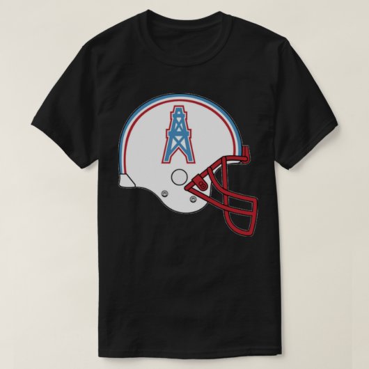 Houston Oilers Helmet Sticker T-Shirt (Design vorne)