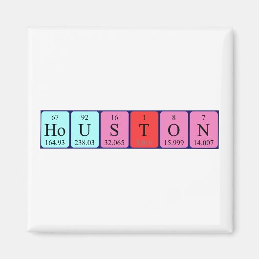 Houston Periodenmagnet Magnet (Vorne)