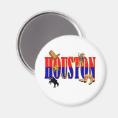 Houston Pics Magnet (Vorderseite/Rückseite)