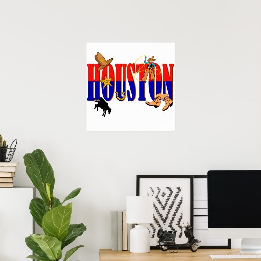 Houston Pics Poster (Heimbüro)