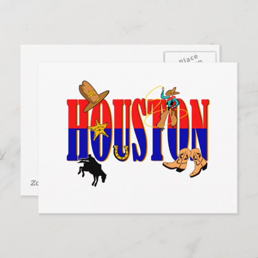 Houston Pics Postkarte (Vorne/Hinten)