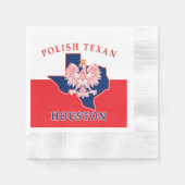 Houston Polish Texan Serviette (Vorderseite)