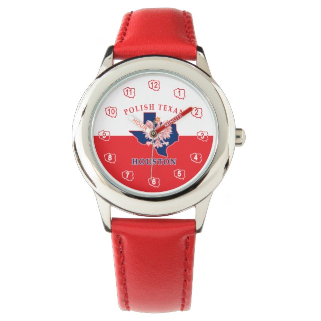 Houston Polish Texan Watch Armbanduhr (Vorderseite)
