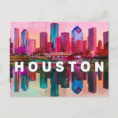 Houston Postcard - Iconic Skyline Postkarte (Vorderseite)