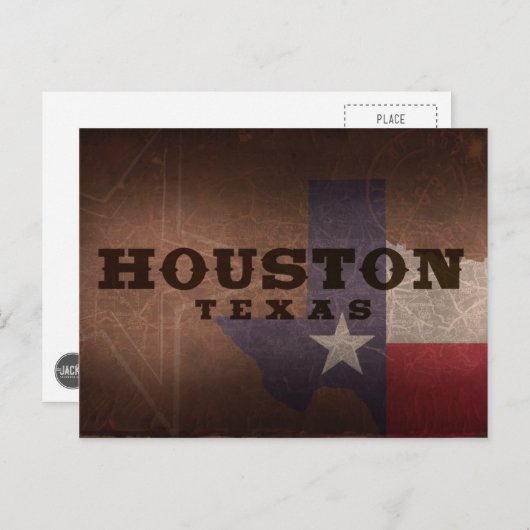 Houston Postcard Postkarte (Vorne/Hinten)